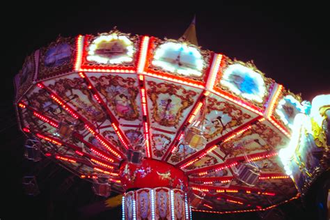 Photo of Carnival Horse Carousel at Night · Free Stock Photo