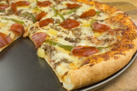 Homemade Pizza Recipe (from scratch) - Chef Lola's Kitchen