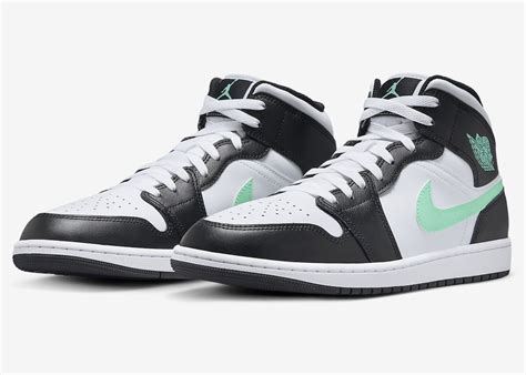 Air Jordan 1 Mid “Green Glow” Official Photos Revealed