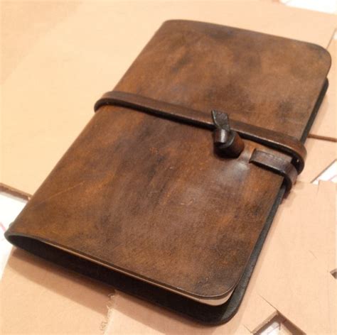 Handmade Leather Journal Cover in Antique Brown Includes - Etsy