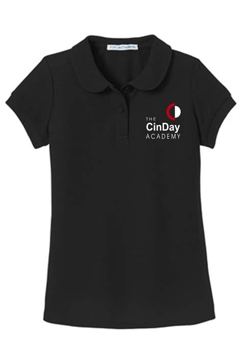 The Spirit In You. CinDay Academy - Girls - Short Sleeve Uniform Polo by Port Authority YG503