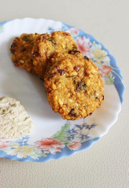 Dal vada recipe (Lentil fritters) - Swasthi's Recipes