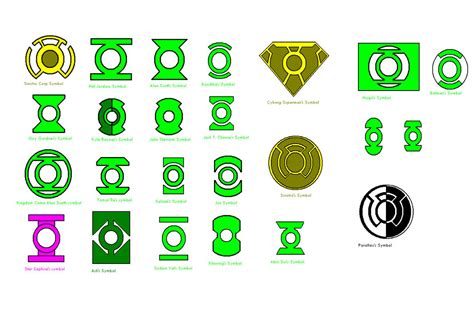 Green Lantern Symbols by kavinveldar on DeviantArt