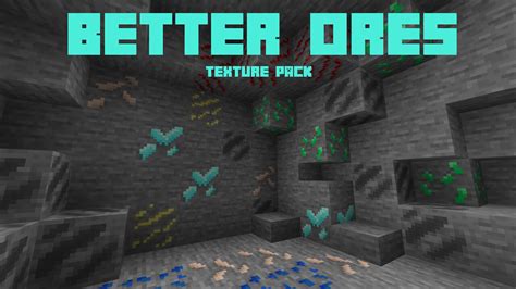 Better Ores (Bedrock Texture Pack) Minecraft Texture Pack