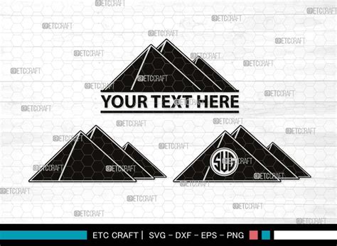 Pyramid Monogram, Pyramid Silhouette, Pyramid SVG, Egypt Svg, Egyptian Svg, Landmark Svg, Travel ...