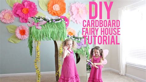 DIY Cardboard Fairy House Tutorial - YouTube