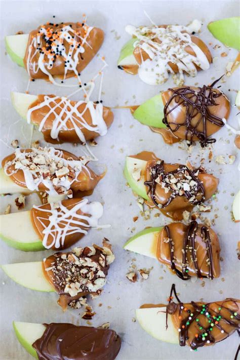 Caramel Apple Slices | Recipe | Caramel apple slices, Caramel apples, Chocolate apple slices