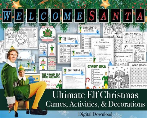 Ultimate Elf Christmas Printables Bundle, Elf Christmas Games Printable ...