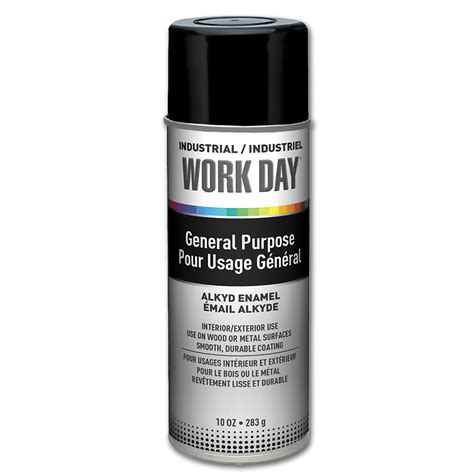 Chadwell Supply. KRYLON WORKDAY FLAT BLACK SPRAY PAINT - 10 OZ.