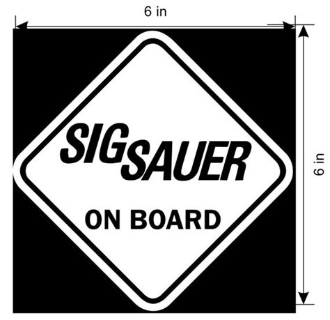 Sig Sauer logo vinyl gun decal 6 FREE COLOR CHOICE