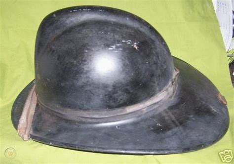 1940's MSA "SKULLGARD" Black Composite Fireman's Helmet | #19771833