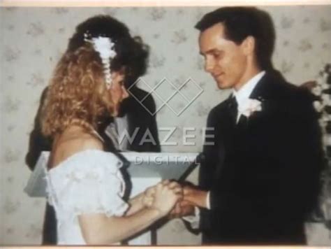 Tonya Harding during her wedding ceremony to her first husband, Jeff ...