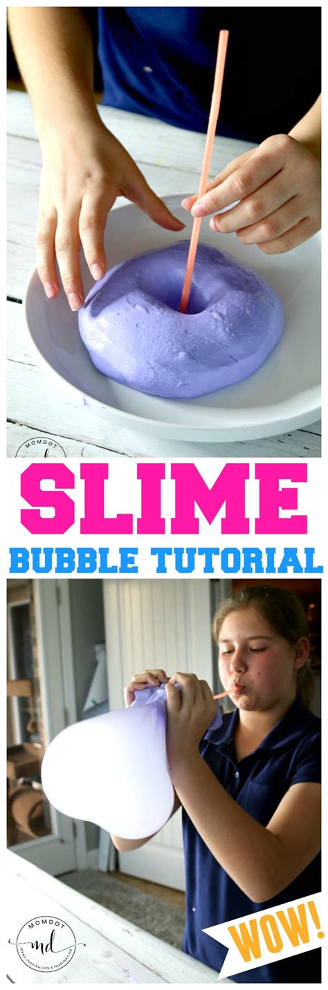 Make Bubble Slime: Blow Slime Bubbles - Momdot.com