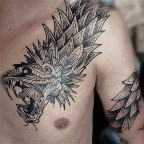 Los mejores Tatuajes de Quetzalcoatl (Serpiente emplumada) • 2024