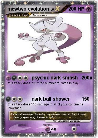 Pokémon mewtwo evolution - psychic dark smash x - My Pokemon Card