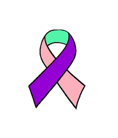 Thyroid Cancer Awareness Ribbon Embroidery by BestEmbroideryCo