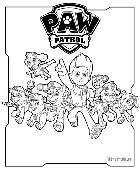 Paw Patrol coloring pages | Print and Color.com