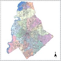 Editable Mecklenburg County Map - Illustrator / PDF | Digital Vector Maps