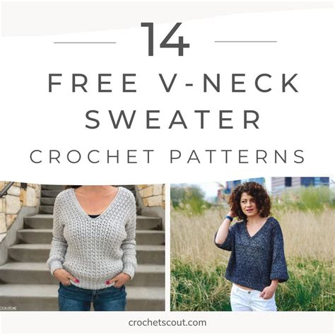 The Best Free Crochet V-Neck Sweater Patterns - Crochet Scout