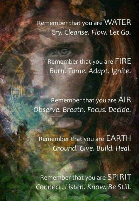 Elementals (With images) | Spirituality, Spirit, Inspirational quotes