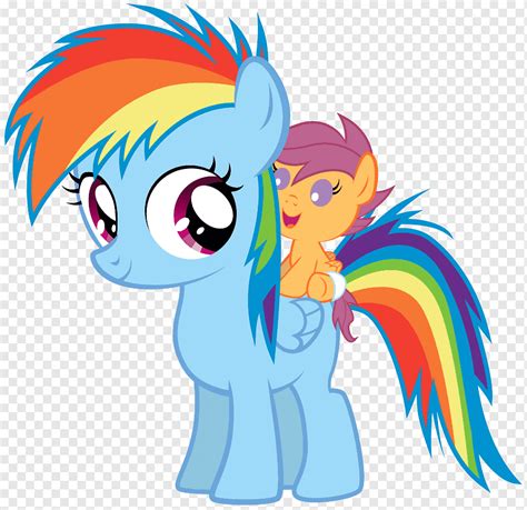 Scootaloo And Rainbow Dash