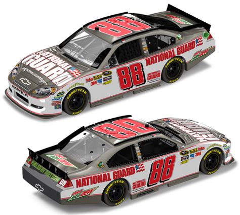 2012 Dale Earnhardt Jr #88 National Guard / Brushed Metal Diecast