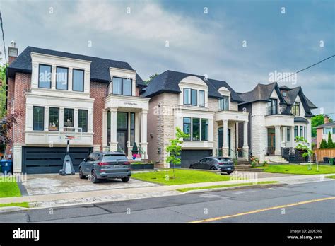 Luxury Houses in Willowdale district, Toronto, Ontario, Canada Stock ...