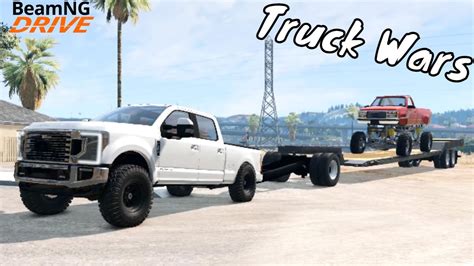 BeamNG Drive Truck Wars S2 E3 - The Better Tow Rig Challenge 1 Ford ...