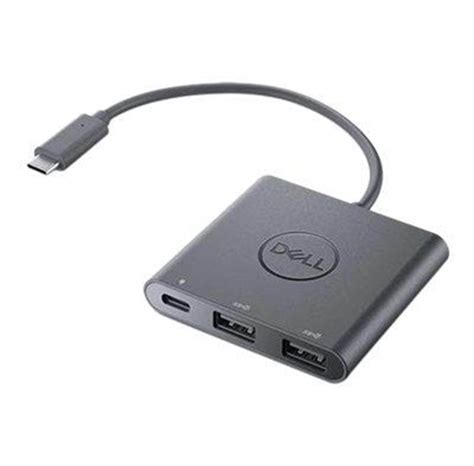 Dell Adapter USB-C to Dual USB-A with Power Pass-Through - hub - 3 ...