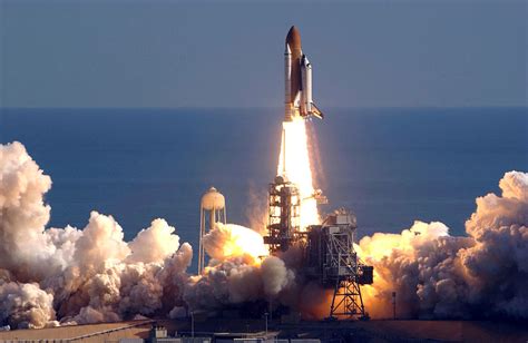 Space Shuttle Entering Atmosphere