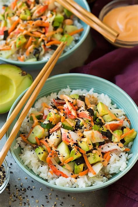 California Roll Sushi Bowl Recipe - Cooking Classy