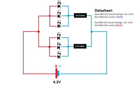 voltage - Simple parallel SMD LED circuit(need help) - Electrical Engineering Stack Exchange