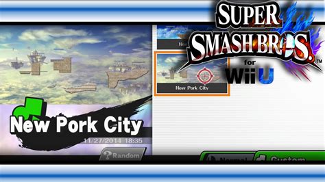 Super Smash Bros. for Wii U: Stage Builder - New Pork City Replica ...