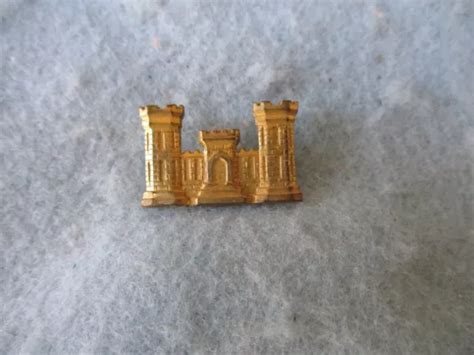 WWII US ARMY Engineer Officer Insignia Pin Castle CB WW2 $21.95 - PicClick