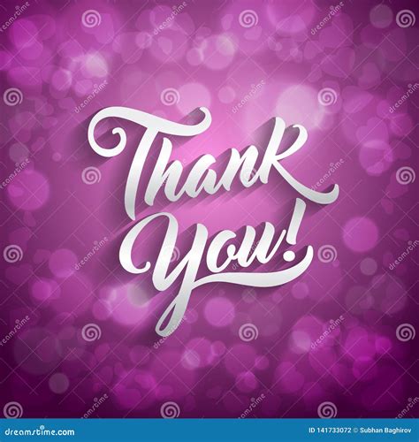 Thank You Beautiful Lettering Text Vector Illustration. Thank You ...