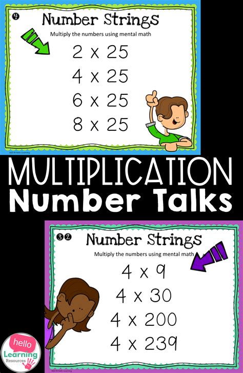 Number Talks - Number Strings for Multiplication Strategies and Number Sense | Upper elementary ...