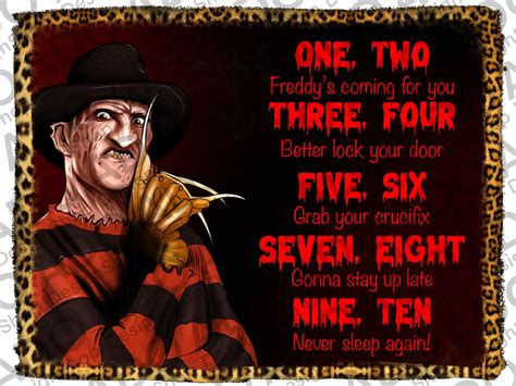 Freddy Kreuger PNG Sweet Dreams png Freddy song Freddy | Etsy