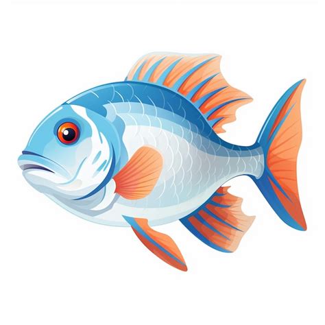 Premium AI Image | Vibrant colors of a colorful fish drawing