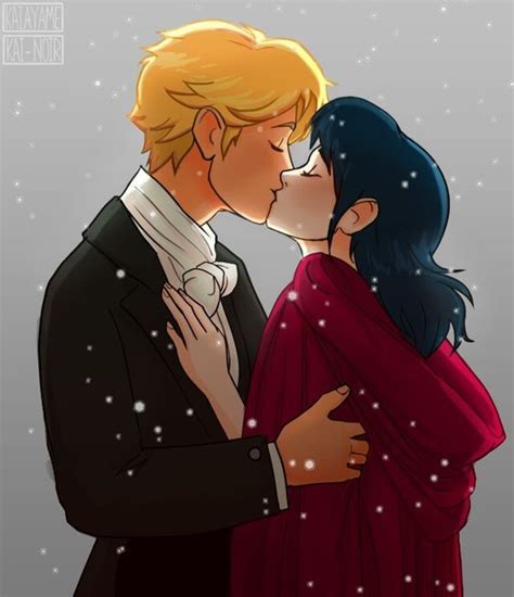 Miraculous Marinette And Adrien Kiss / Marinette and adrien are finally getting married and ...