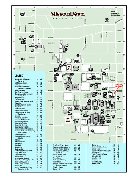 Missouri State University Campus Map - Large World Map