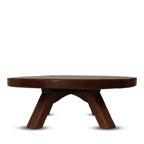 Brutalist Wooden Coffee Table — Ruby Atelier