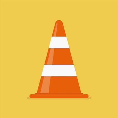 Premium Vector | Traffic cone vector illustration