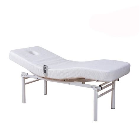 Waterproof Foldable Beauty Salon Electric Massage Adjustable Bed with Memory Foam Mattress ...