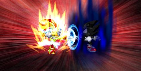 REQUEST - Super Shadow vs. Dark Sonic by KingAsylus91 on DeviantArt