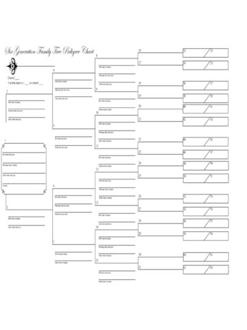 2021 Family Tree Template - Fillable, Printable PDF & Forms | Handypdf Genealogy Forms, Family ...