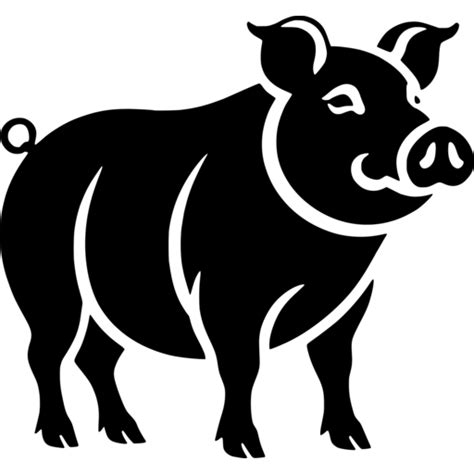 Pig Silhouette SVG Image - svgcollections.com