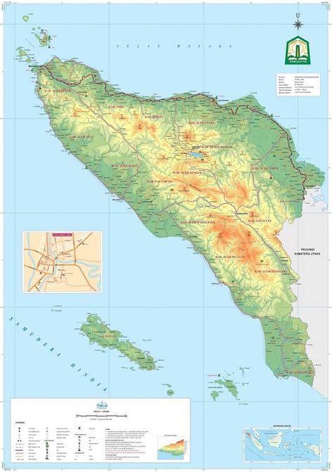 Peta Provinsi Aceh Gambar Lengkap, Terbaru dan Keterangannya