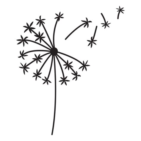 dandelion simple stroke - Transparent PNG & SVG vector file