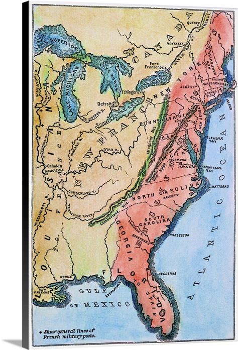 Colonial America Map Wall Art, Canvas Prints, Framed Prints, Wall Peels | Great Big Canvas