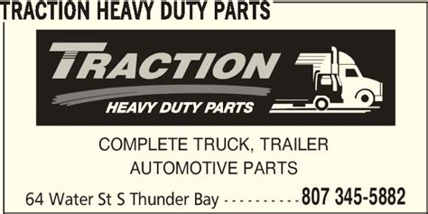 Traction Heavy Duty Parts - 64 Water St S, Thunder Bay, ON